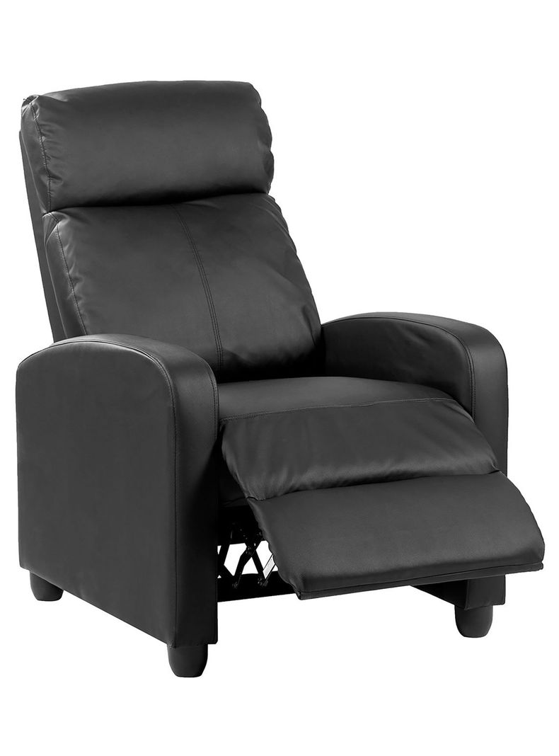 Berger Reclinable de PU Negro-0