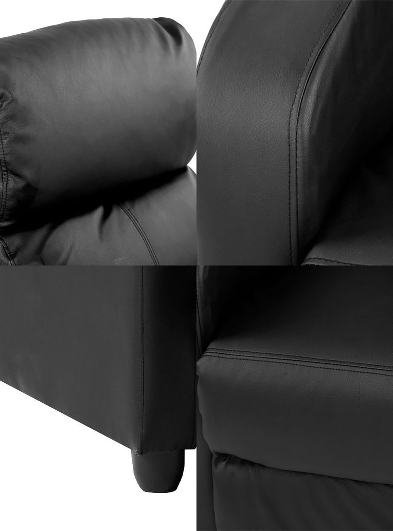 Berger Reclinable de PU Negro-4