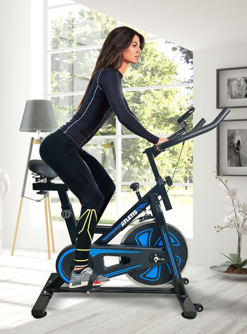Bicicleta Spinning Racing Fitness Volante 5 Kg Negro-1