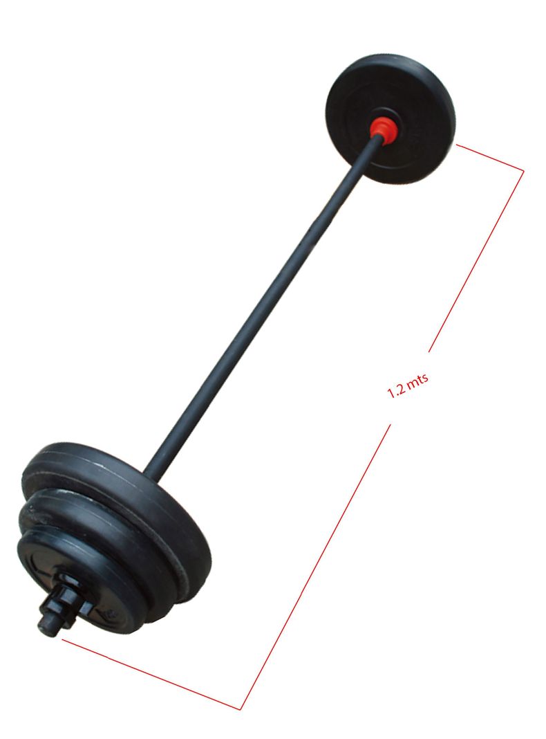 Set Pesas 20 Kg Barra 1.2 Mts + Discos De Cemento