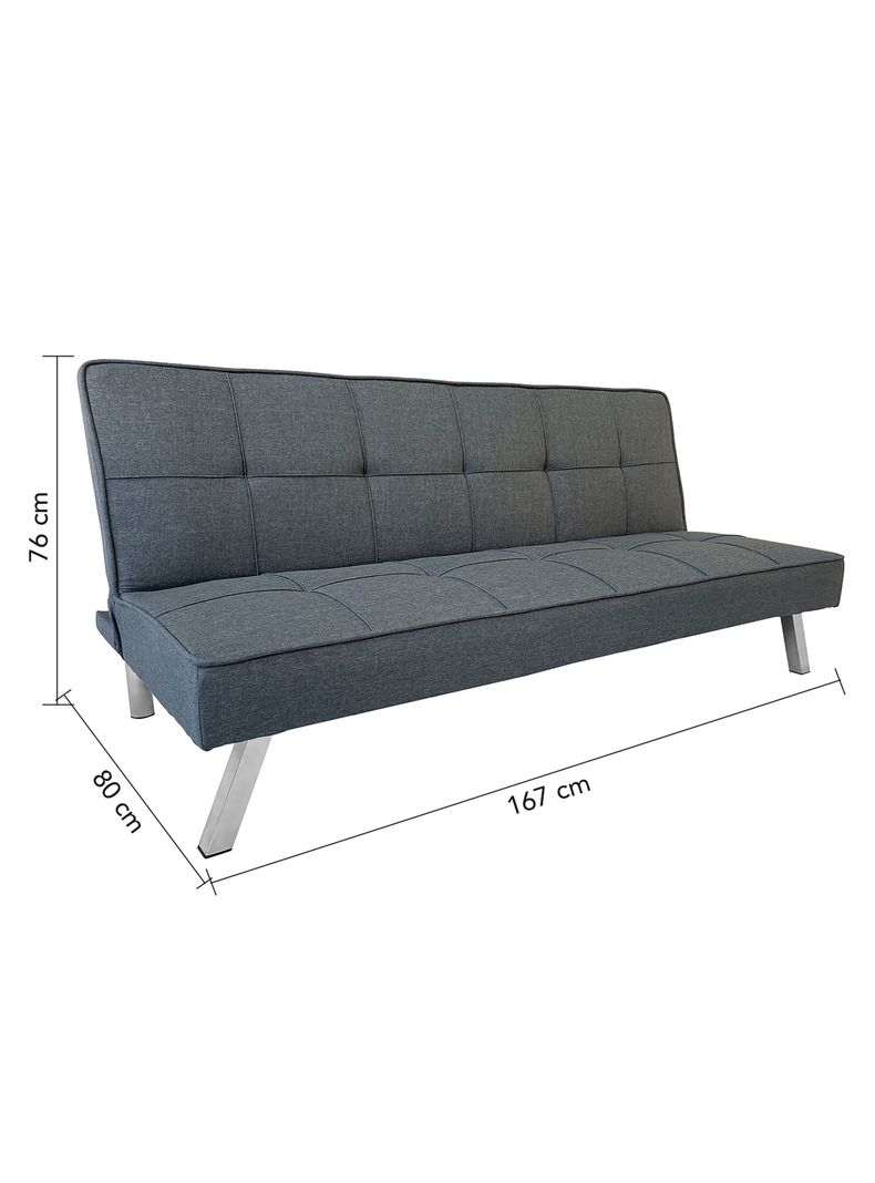 Futón Foster Gris Oscuro 167x76x80-2
