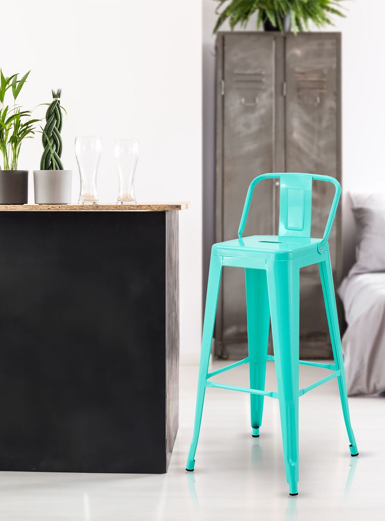 Silla Alta Metal Menta-1
