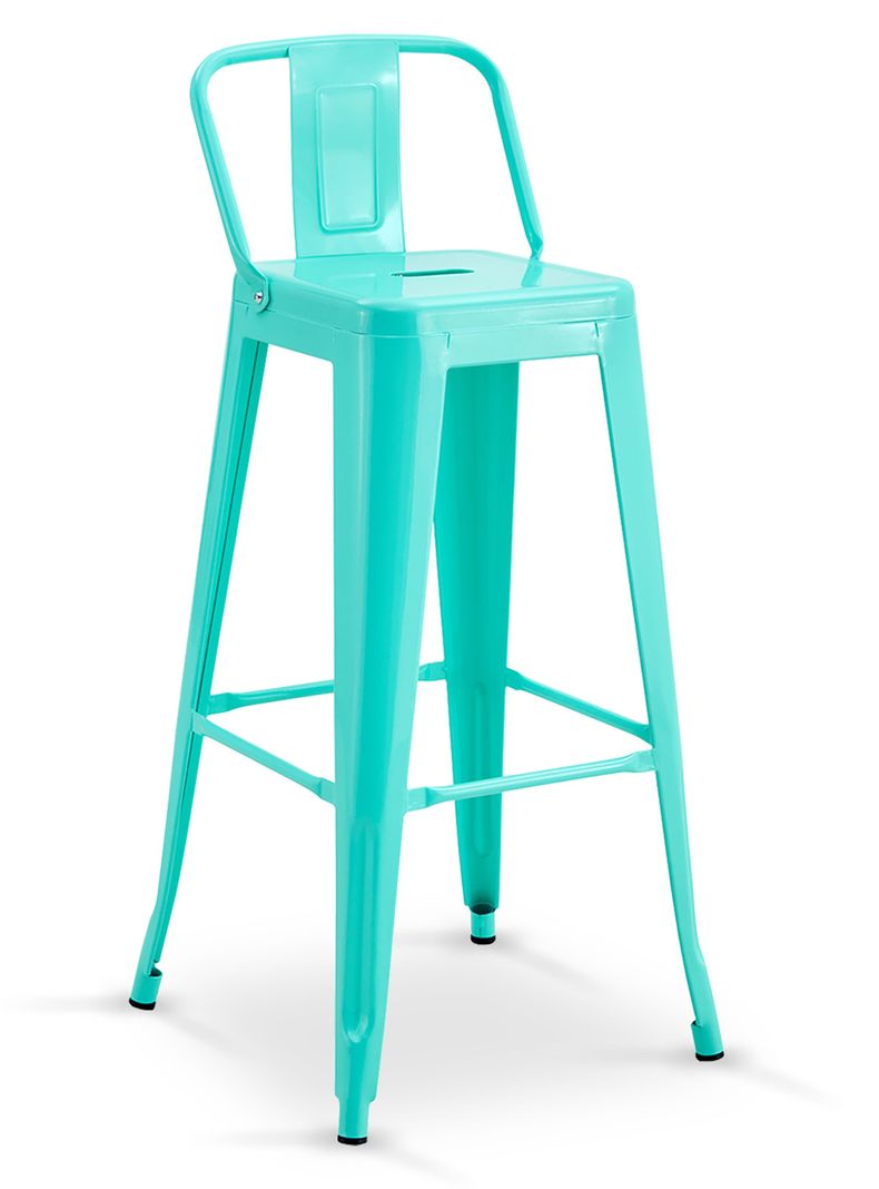 Silla Alta Metal Menta Verde Menta