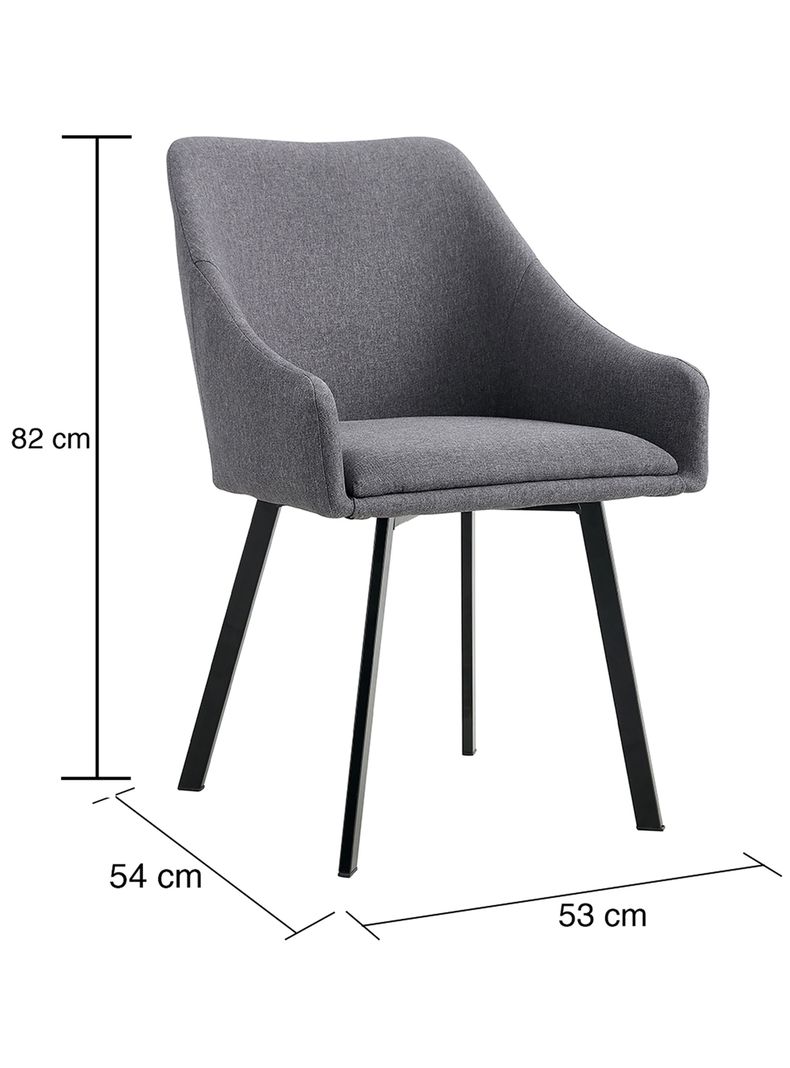 Pack 2 Sillas de Comedor Pereira Gris-2