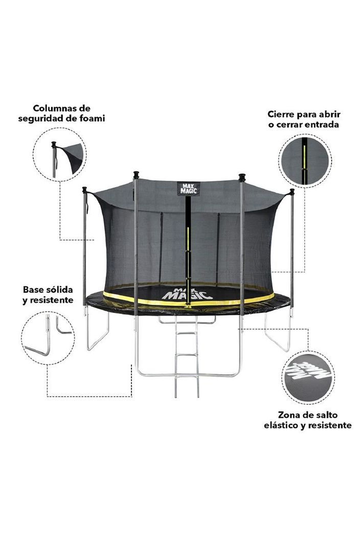Cama Elástica 426 cm (14 Ft) Negro-3