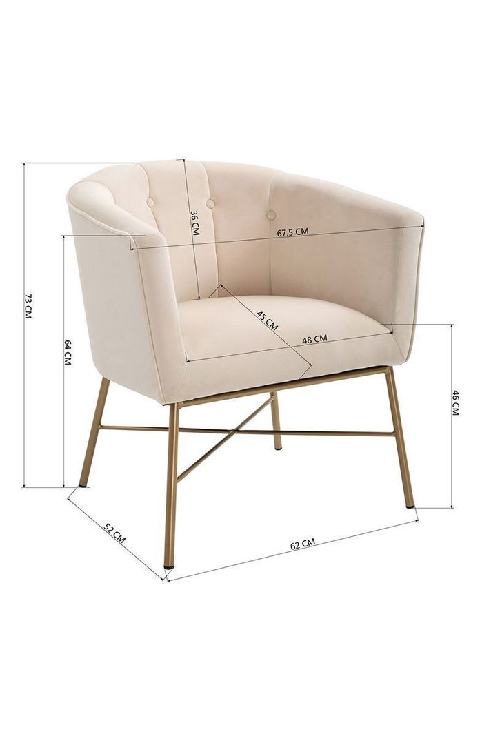 Poltrona Sitial Terciopelo Navona Beige-2