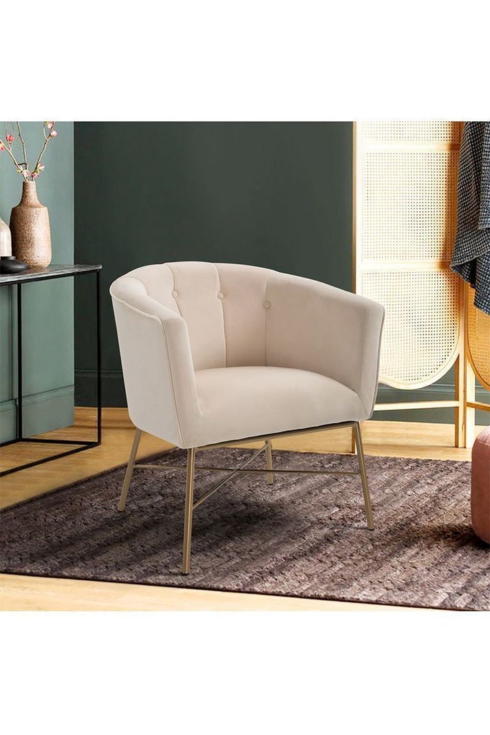 Poltrona Sitial Terciopelo Navona Beige-5