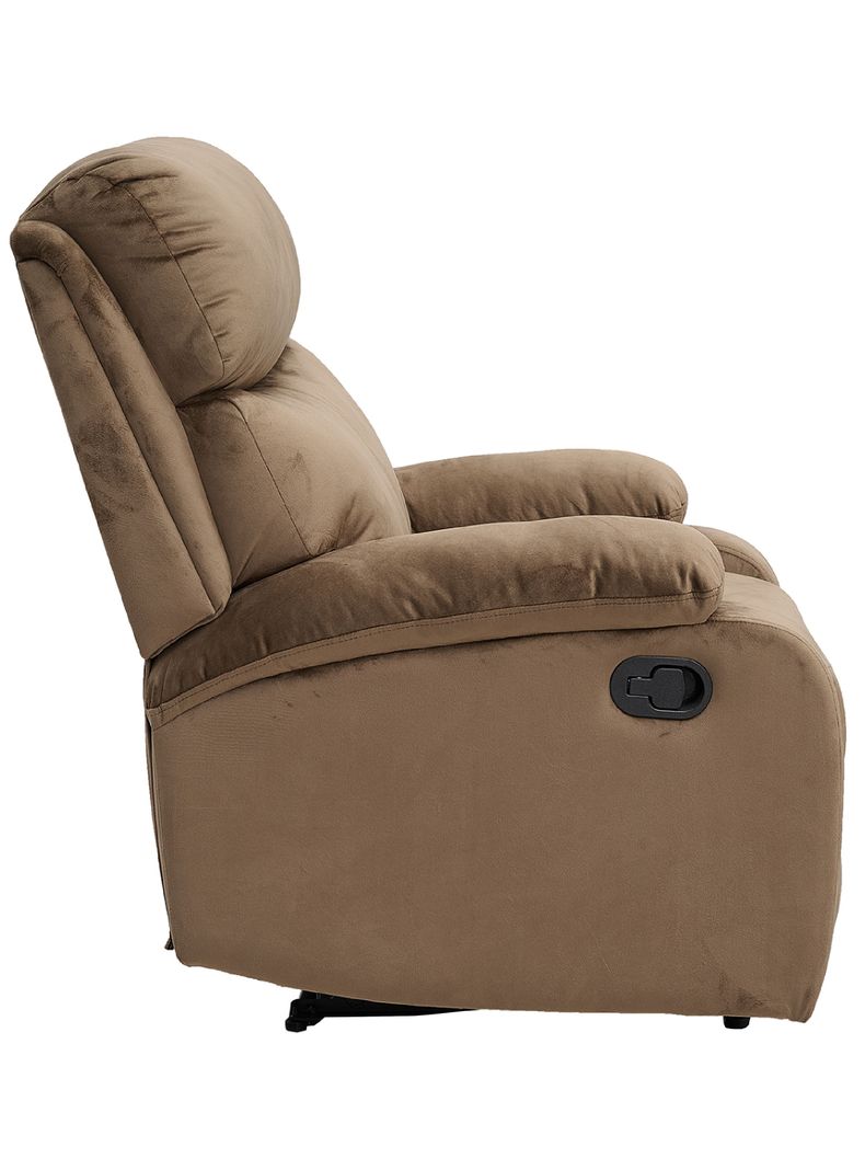 Berger Reclinable Milan Terciopelo Café-3