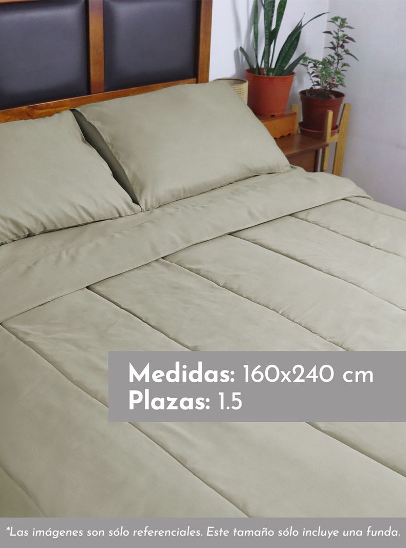 Plumón Liso Colors 1.5 Plazas-1