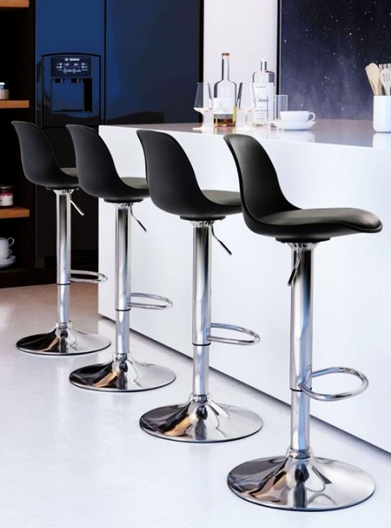 Pack 2 Sillas Altas De Bar Taburete Orlando-t Negro-5