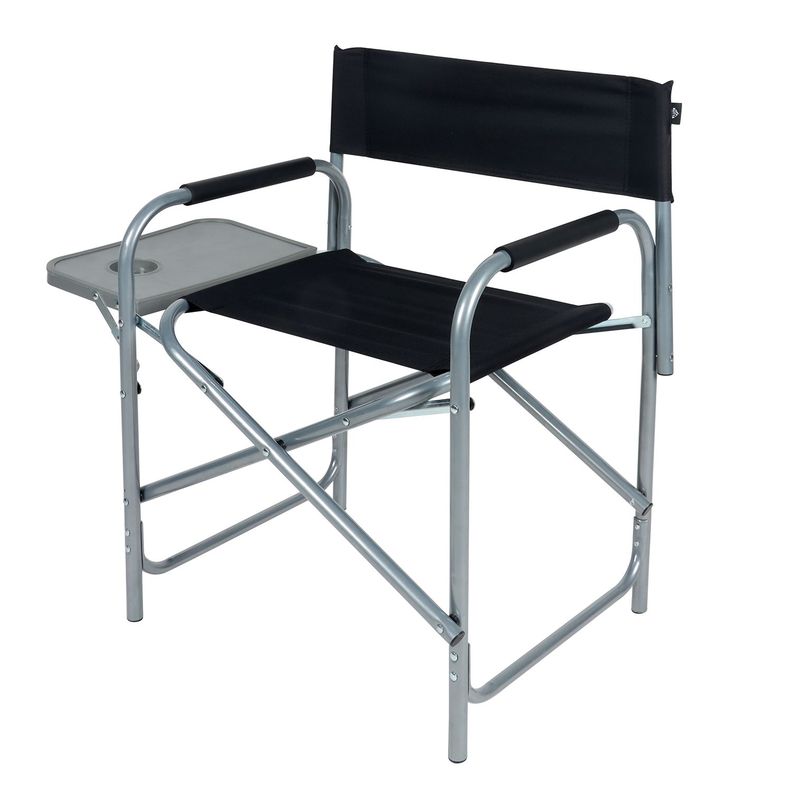 Silla con Bandeja Plegable Negro-0