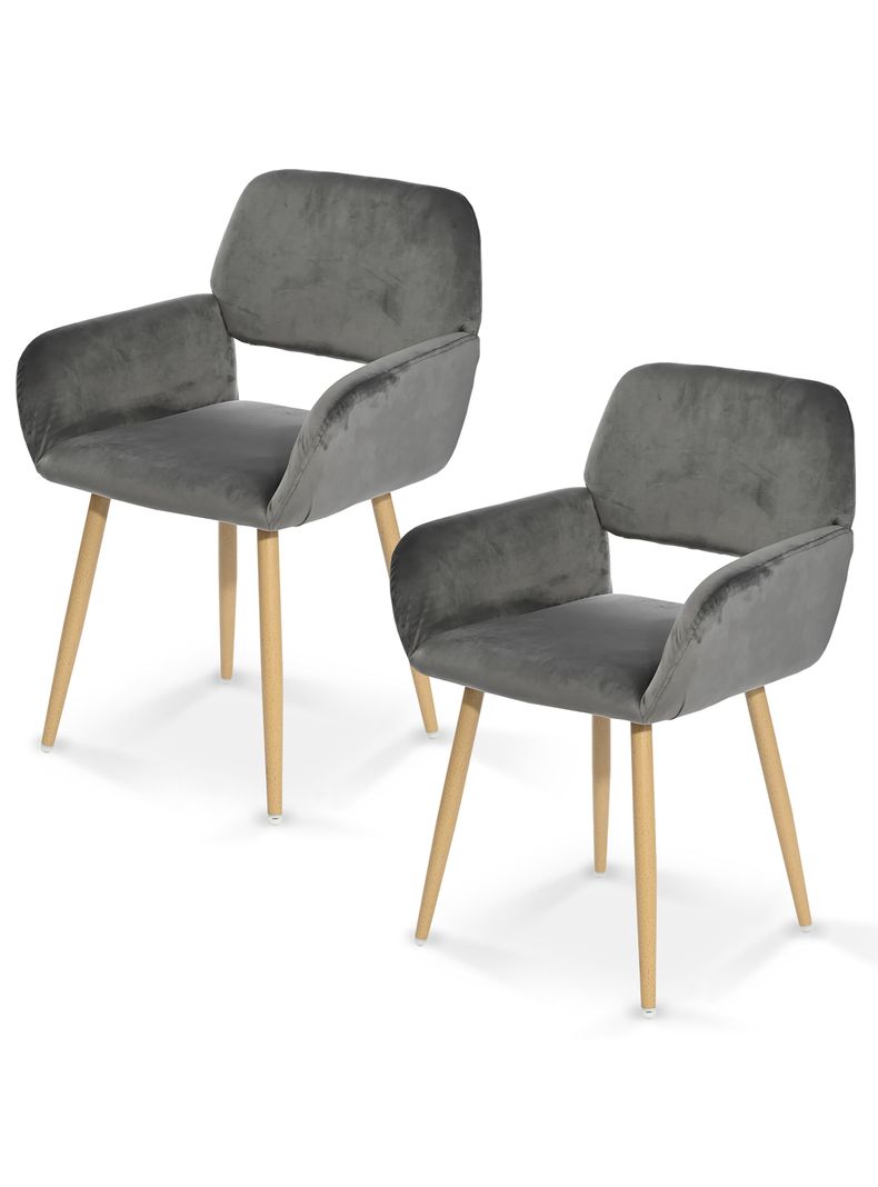 Pack 2 Sillas Comedor Sitial Cromwell Gris-0