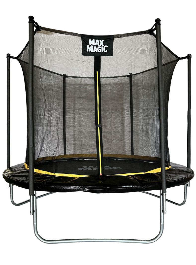 Cama Elástica Max Magic 244cm Negra con Red de Seguridad-0