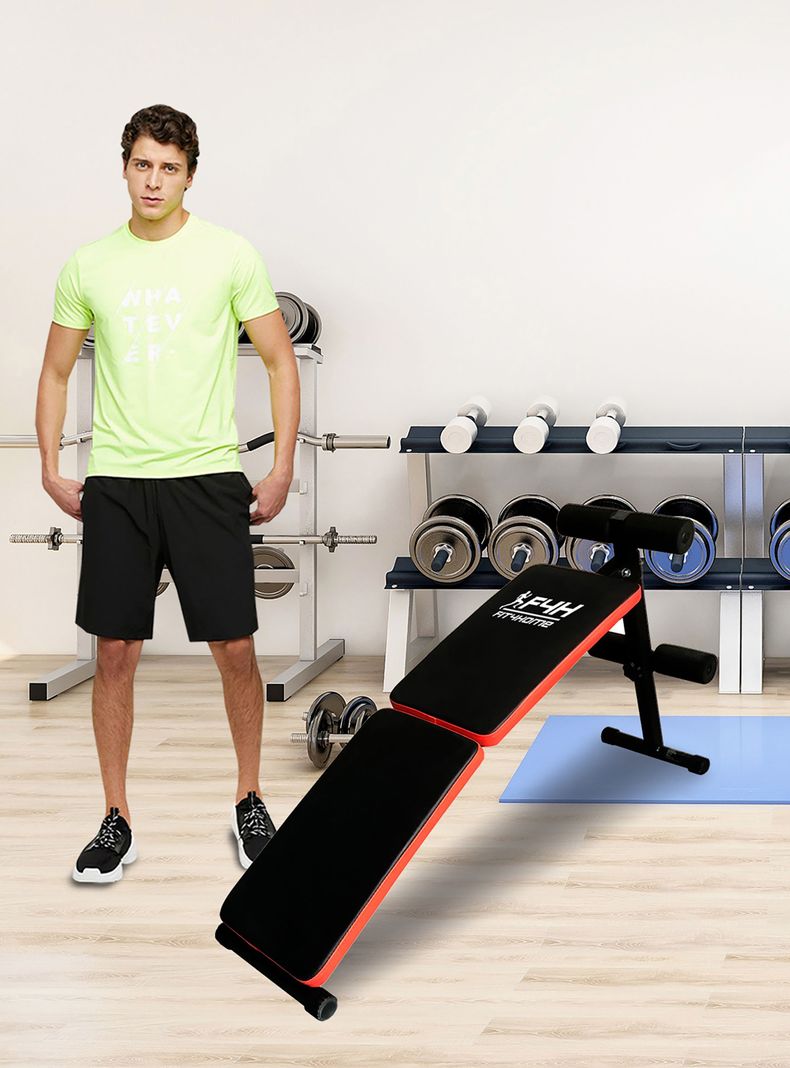Banco Entrenamiento Abdominales HomeFit A100 Negro-1