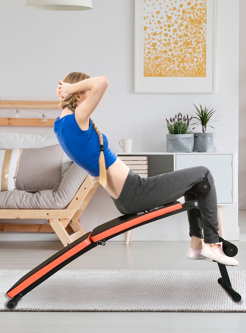 Banco Entrenamiento Abdominales HomeFit A100 Negro-5