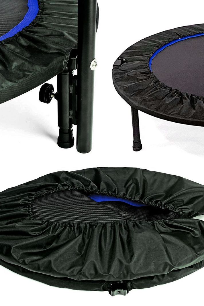 Trampolín con barra 1.02mts Pro Fitness Azul-5