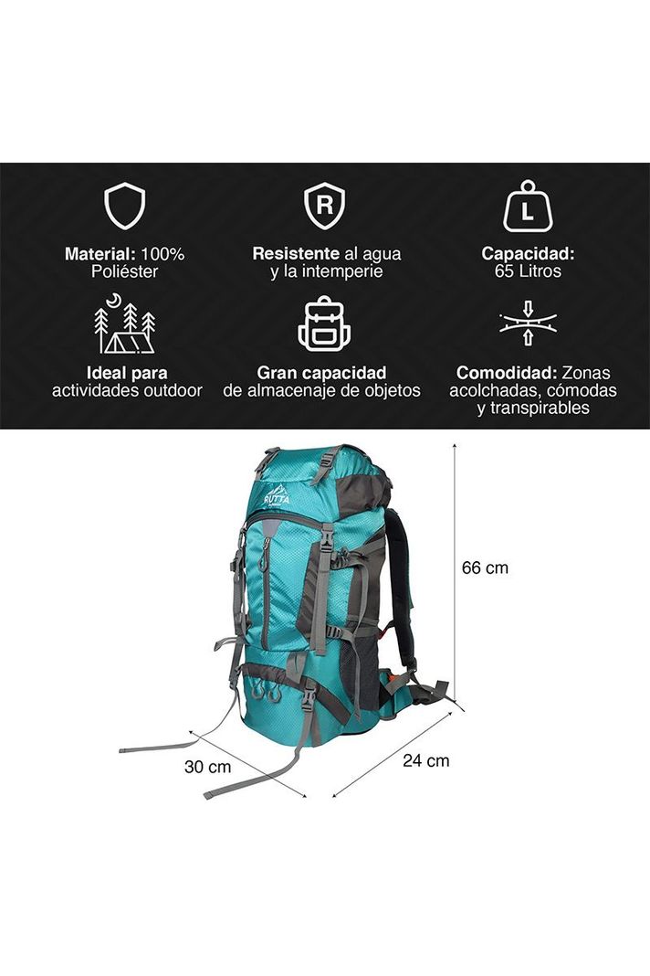 MOCHILA CAMPING 65L CELESTE-2