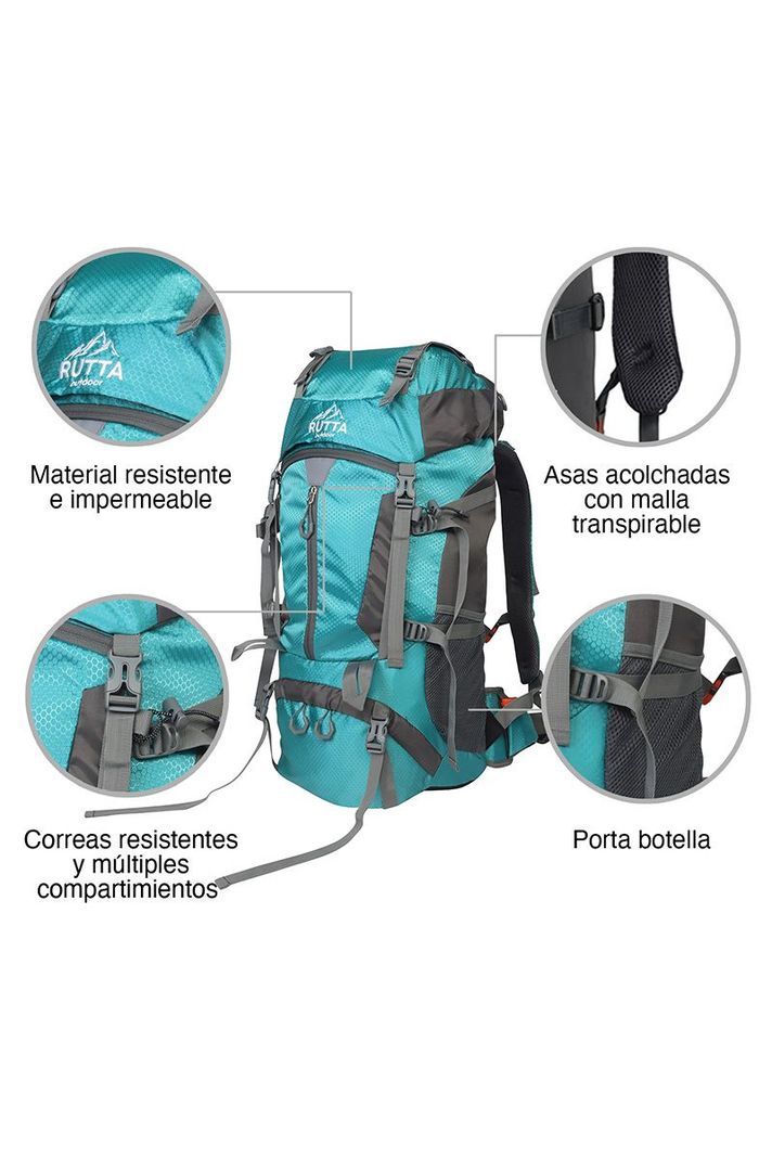 MOCHILA CAMPING 65L CELESTE-3