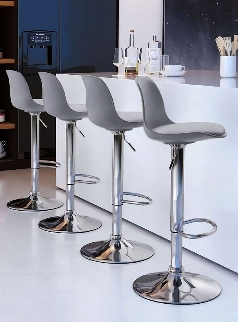 Pack 2 Sillas Altas Bar Taburete Orlando-T Gris-1