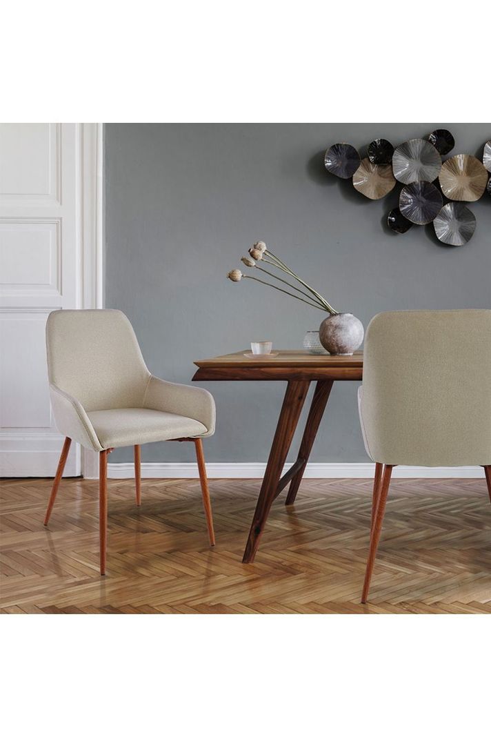 Pack 2 Sillas Comedor Lino Margaret Beige-1