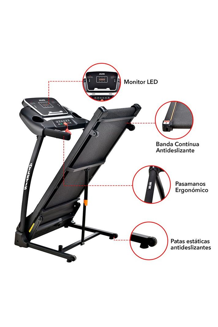 Trotadora Eléctrica Ultra X600 Incl Automática Led y Altav-3