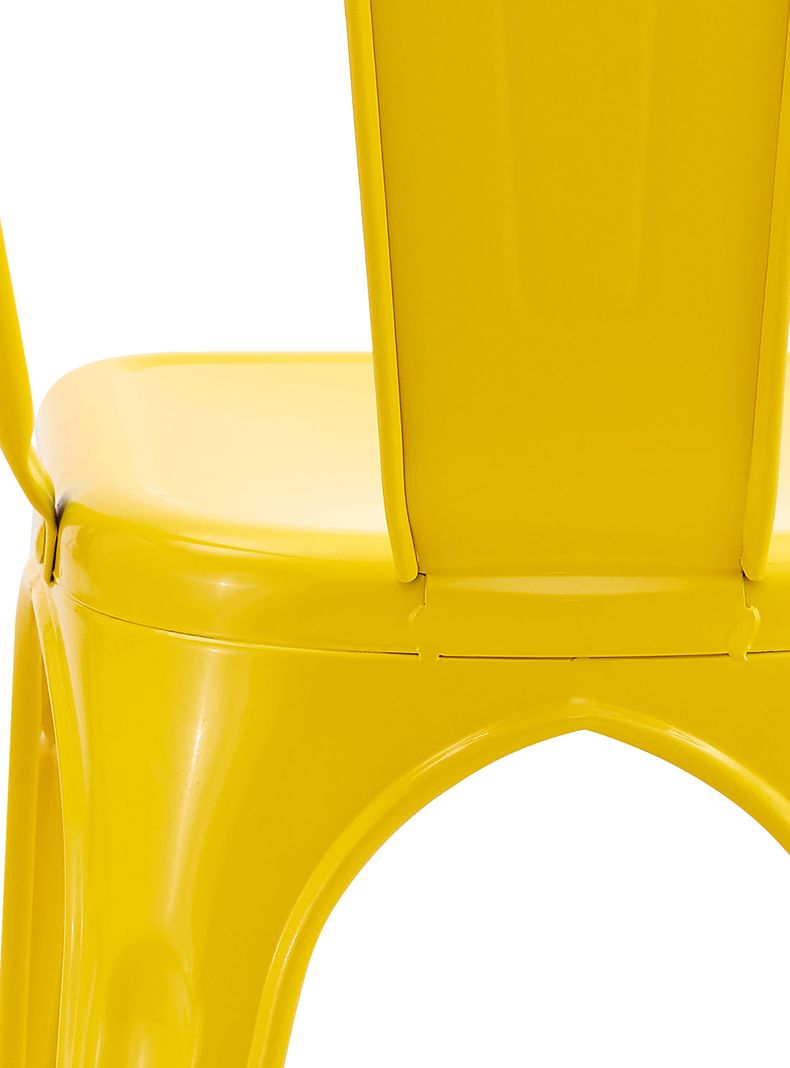 Pack De 4 Silla Metal Tolix Amarillo-5