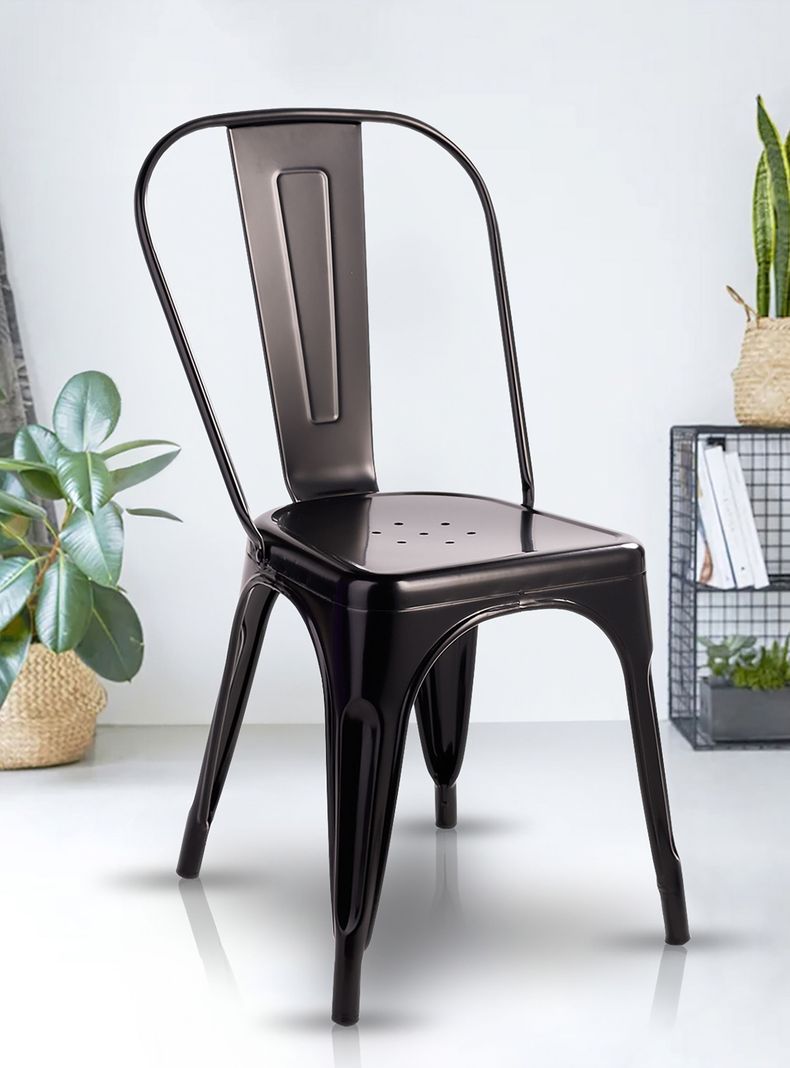 Silla de Bar Metal Tolix Negro-1