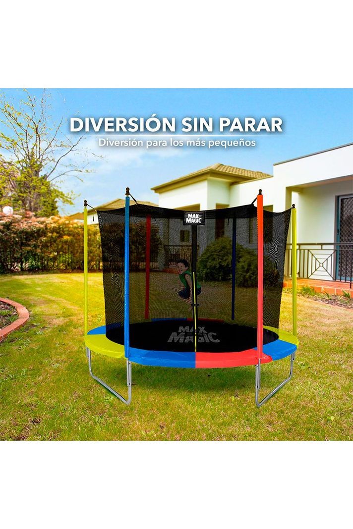 Cama Elástica 244 cm (8 Ft) Único Color-4