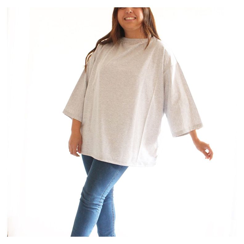 Polera Oversize Manga Corta-1