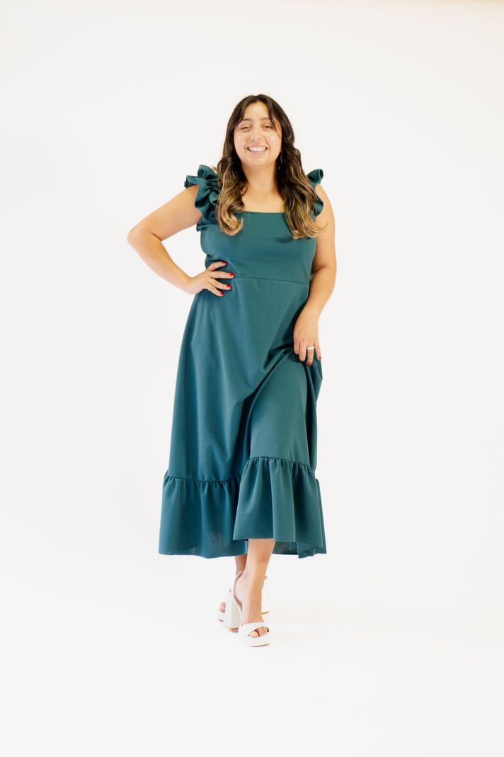 Vestido Katta Midi Verde-0