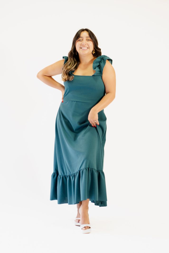 Vestido Katta Midi Verde-1