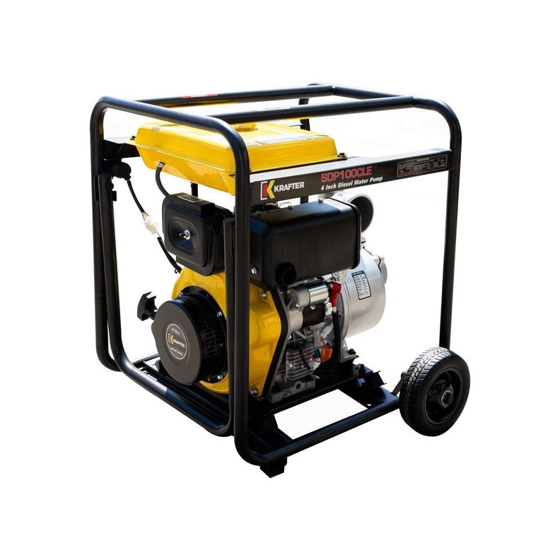Motobomba Diésel KRAFTER SDP100CLE 4"x4" Caudal PE-0