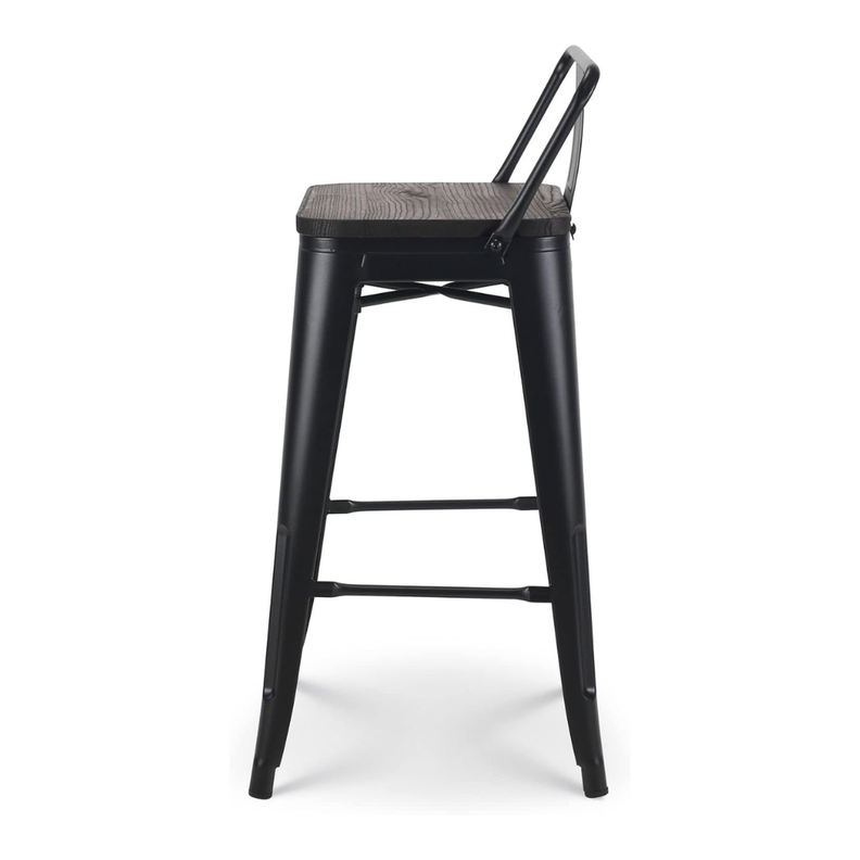 Pack 4 Taburetes de Bar Tolix Negro| Estilo Industrial-4