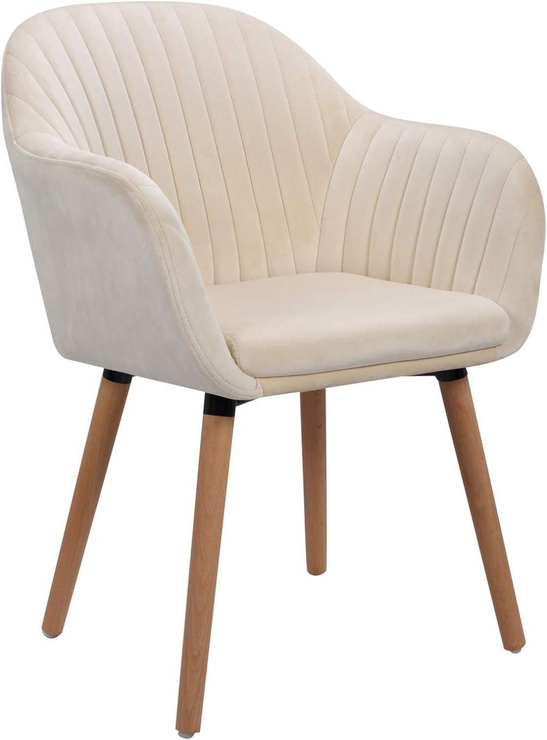 Pack 2 Butacas Sitiales Almer Velvet Beige | Sala, Dormitorio u Oficina-2