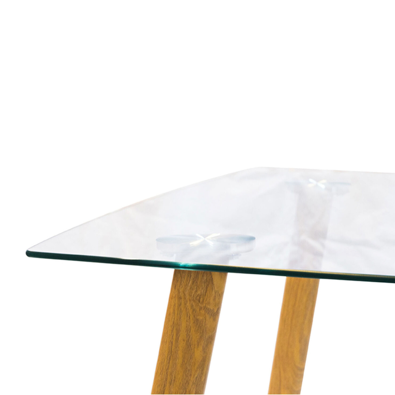 Mesa Rectangular Nórdica Ferra 140x90 | Vidrio templado-1