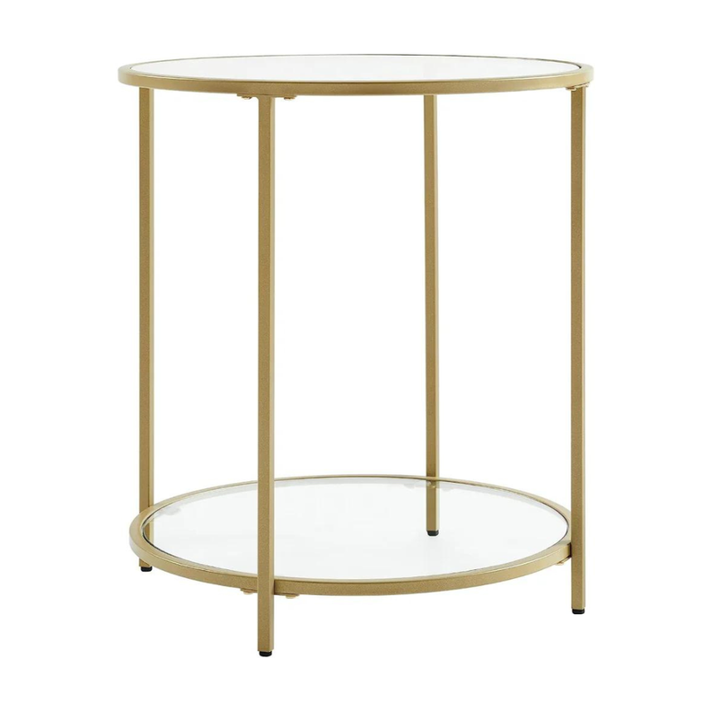 Mesa Regina Auxiliar Dorada - Diseño Minimalista para Espacios Chic-0