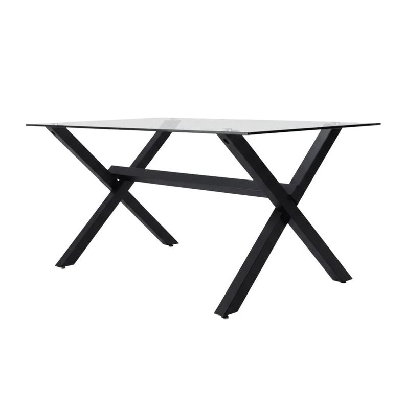Mesa Rectangular Xinia 130x80 cm | Metal Negro