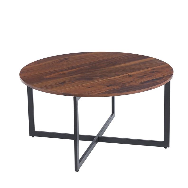 Mesa de Centro Redonda Naomi: Estilo Clásico para tu Living-0