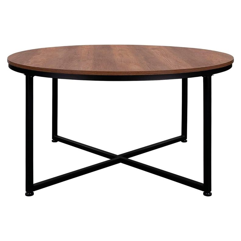 Mesa de Centro Redonda Naomi: Estilo Clásico para tu Living-1