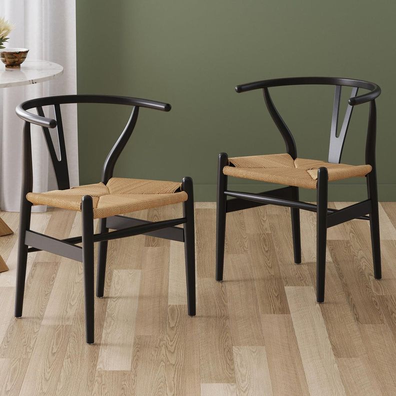 Pack 2 Silla Wishbone Nórdica | Madera | Natural & Negro-1