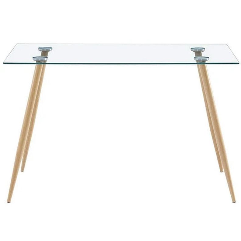 Mesa Rectangular Vitreo 120x80 | Vidrio Templado | Diseño Nórdico |-0