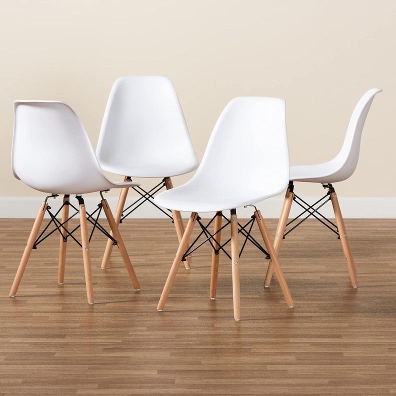 Pack 4 Sillas Eames Blancas | Ideal Hogar y Oficina-1