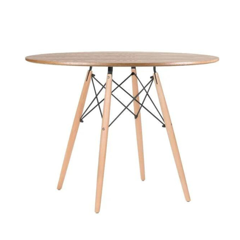 Mesa Redonda Shanna 100cm: Estilo Contemporáneo para tu Comedor-0