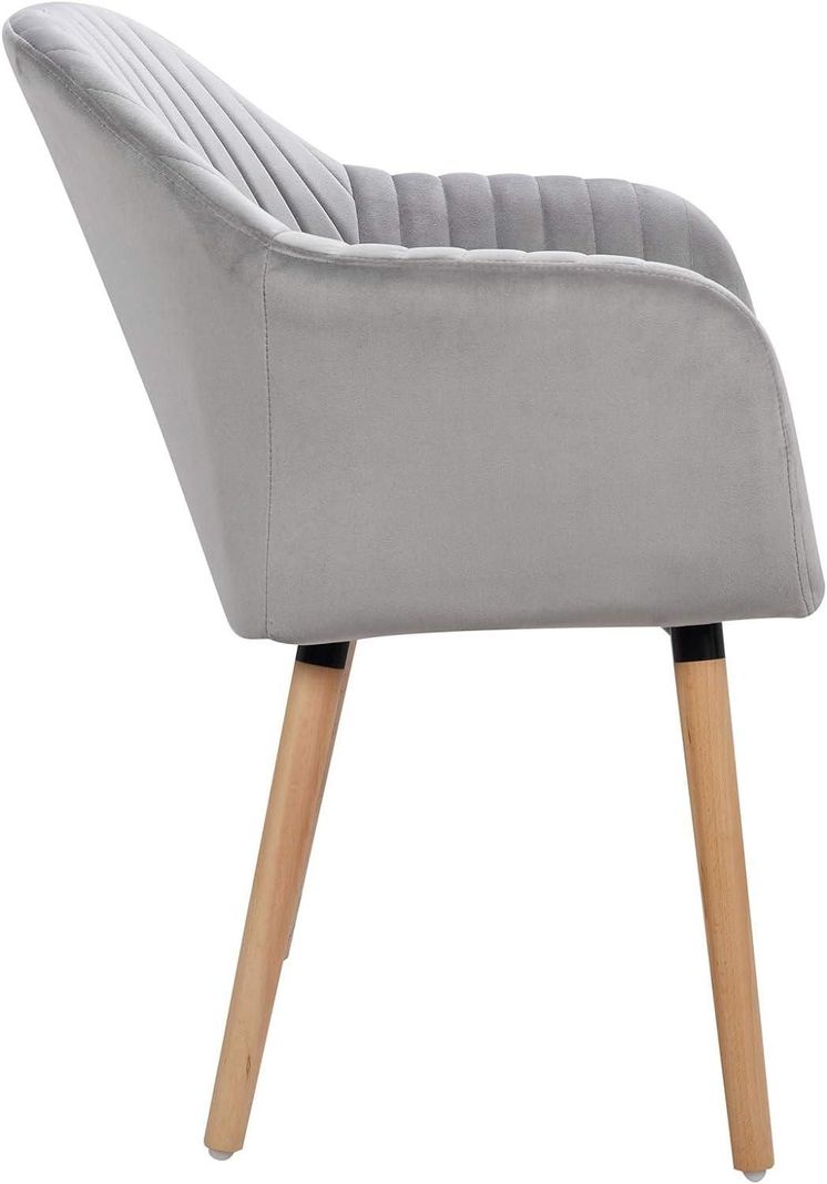 Pack 2 Butacas Sitiales Almer Velvet Gris | Sala, Dormitorio u Oficina-3