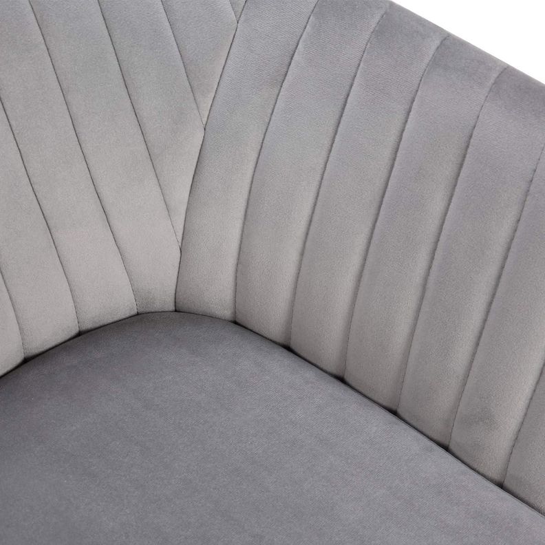 Pack 2 Butacas Sitiales Almer Velvet Gris | Sala, Dormitorio u Oficina-4