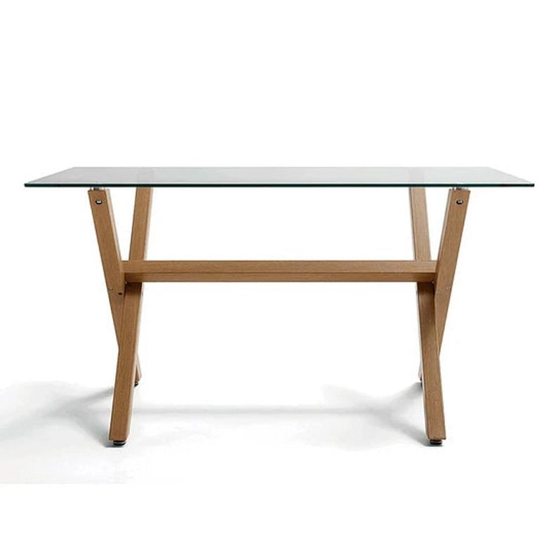 Mesa Rectangular Xinia 140x 90cm | Vidrio Templado |-1