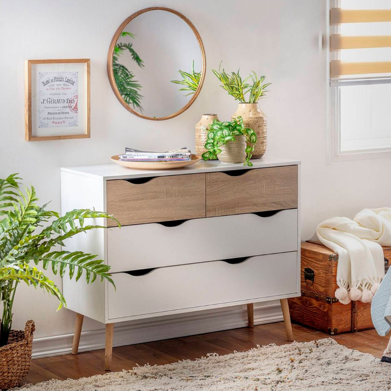 Comoda Olivia | Diseno Moderno y Almacenaje Blanco