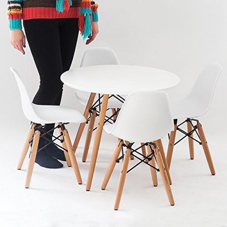 Mesa Infantil Eames: Diversión y Estilo en un Solo Lugar-2