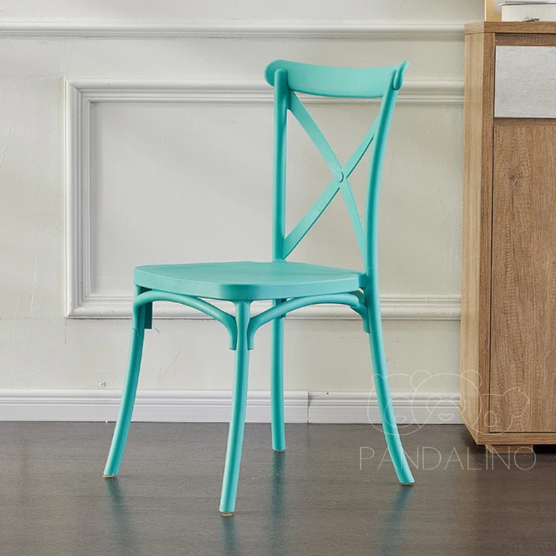Pack 4 Silla Crossback Menta | Ideal Terraza y Interior-1