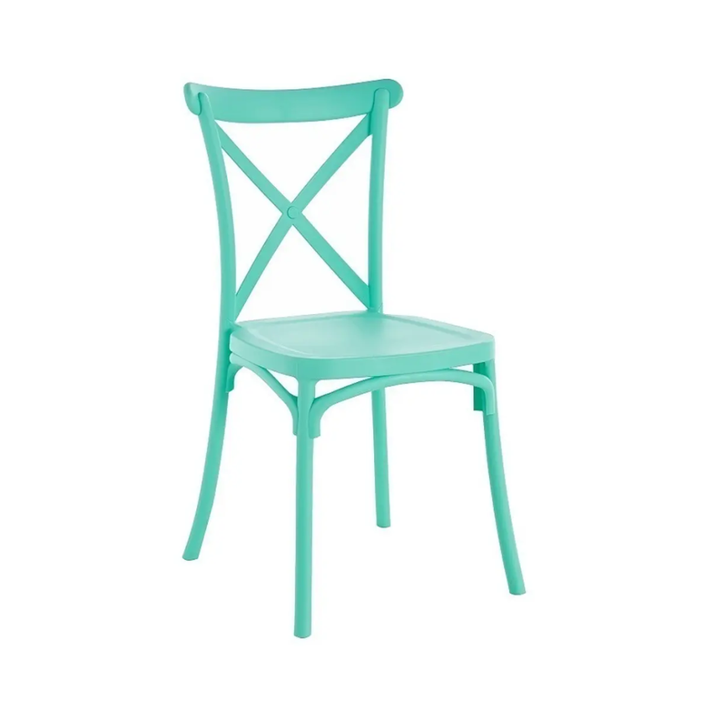 Pack 4 Silla Crossback Menta | Ideal Terraza y Interior-2